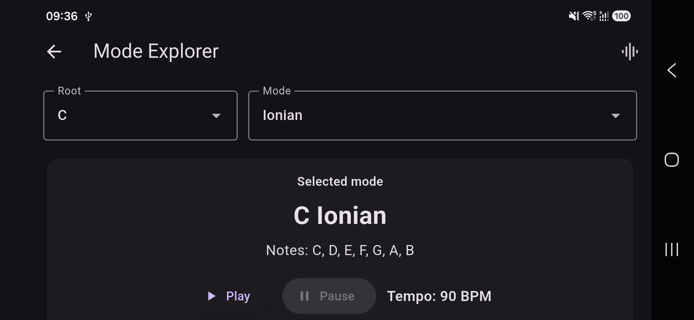 Eazy Guitar mode explorer